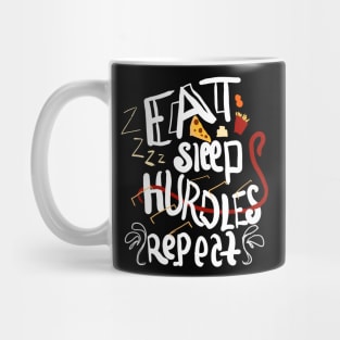 Eat sleep hurdles repeat Mug